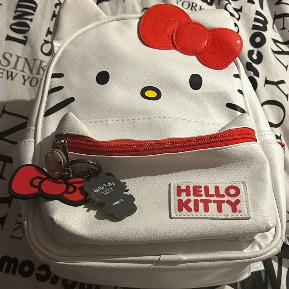 Hello Kitty White and Red Mini Backpack
